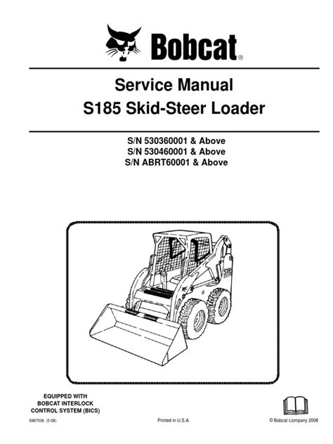 bobcat s185 service manual pdf